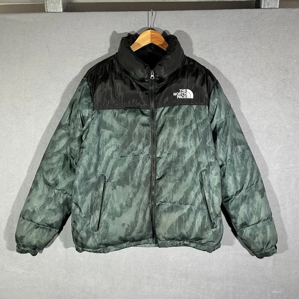 The North Face Retro Nuptse 700 Camo Green Size Medium M